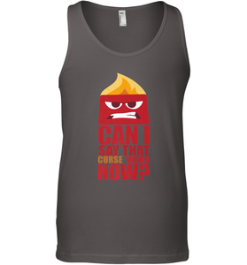 Disney Pixar Inside Out Anger Curse Quote Men's Tank Top