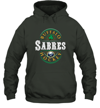 Load image into Gallery viewer, Buffalo Sabres Fanatics Branded Black St. Patrick's Day Forever Lucky 01 Hooded Sweatshirt
