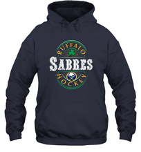 Load image into Gallery viewer, Buffalo Sabres Fanatics Branded Black St. Patrick&#39;s Day Forever Lucky 01 Hooded Sweatshirt
