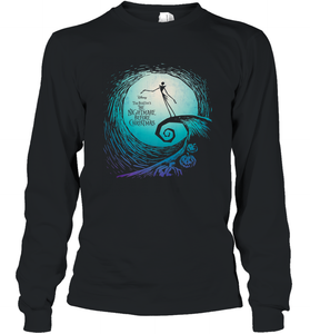 Disney Nightmare Before Christmas Jack Movie Logo Long Sleeve T-Shirt