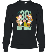 Load image into Gallery viewer, Disney Snow White Dwarfs Group Shot 30th Birthday Long Sleeve T-Shirt
