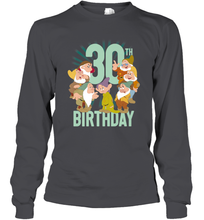 Load image into Gallery viewer, Disney Snow White Dwarfs Group Shot 30th Birthday Long Sleeve T-Shirt
