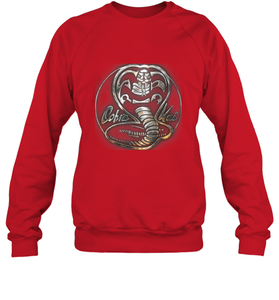 Cobra Kai Rusted Steel Snake Logo Crewneck Sweatshirt