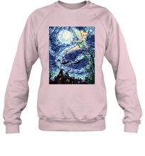 Load image into Gallery viewer, Disney Peter Pan Tinker Bell Starry Night Portrait Crewneck Sweatshirt
