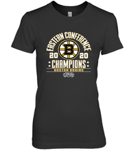 Load image into Gallery viewer, NHL Boston Bruins Fanatics 2020 Eastern Conference Champions Defensive Zone Women's Premium T-Shirt

