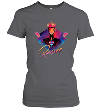 Load image into Gallery viewer, Disney Villains Evil Queen Neon 90s Rock Band Women's T-Shirt

