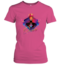 Load image into Gallery viewer, Disney Villains Evil Queen Neon 90s Rock Band Women's T-Shirt
