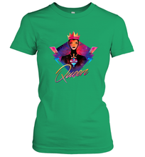 Load image into Gallery viewer, Disney Villains Evil Queen Neon 90s Rock Band Women's T-Shirt
