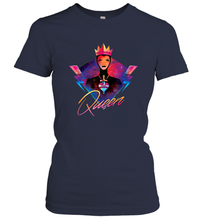 Load image into Gallery viewer, Disney Villains Evil Queen Neon 90s Rock Band Women's T-Shirt
