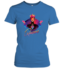 Load image into Gallery viewer, Disney Villains Evil Queen Neon 90s Rock Band Women's T-Shirt
