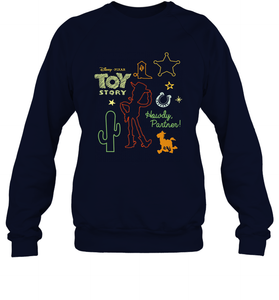 Disney Pixar Toy Story Howdy Partner Woody Shapes Crewneck Sweatshirt