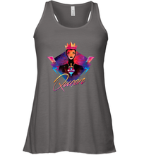Load image into Gallery viewer, Disney Villains Evil Queen Neon 90s Rock Band Women's Racerback Tank
