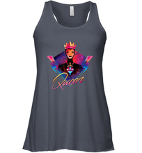 Load image into Gallery viewer, Disney Villains Evil Queen Neon 90s Rock Band Women's Racerback Tank
