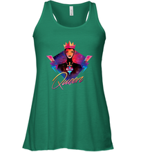 Load image into Gallery viewer, Disney Villains Evil Queen Neon 90s Rock Band Women's Racerback Tank
