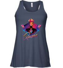 Load image into Gallery viewer, Disney Villains Evil Queen Neon 90s Rock Band Women's Racerback Tank
