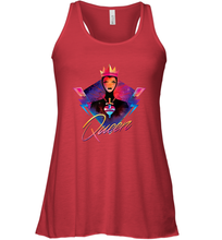 Load image into Gallery viewer, Disney Villains Evil Queen Neon 90s Rock Band Women's Racerback Tank
