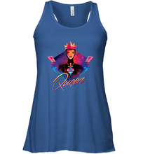 Load image into Gallery viewer, Disney Villains Evil Queen Neon 90s Rock Band Women's Racerback Tank
