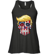 Load image into Gallery viewer, Trump sugar skull Women's Racerback Tank
