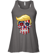 Load image into Gallery viewer, Trump sugar skull Women's Racerback Tank

