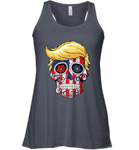 Load image into Gallery viewer, Trump sugar skull Women's Racerback Tank

