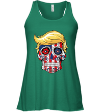 Load image into Gallery viewer, Trump sugar skull Women's Racerback Tank
