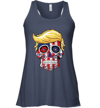 Load image into Gallery viewer, Trump sugar skull Women's Racerback Tank
