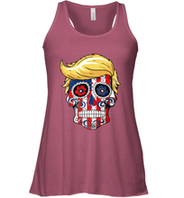 Load image into Gallery viewer, Trump sugar skull Women's Racerback Tank
