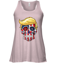 Load image into Gallery viewer, Trump sugar skull Women's Racerback Tank
