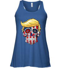 Load image into Gallery viewer, Trump sugar skull Women's Racerback Tank
