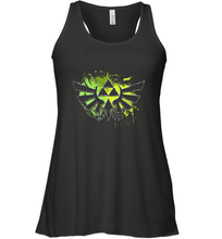 Load image into Gallery viewer, Legend Of Zelda Triforce Logo Paint Splatter Women's Racerback Tank
