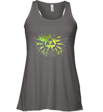 Load image into Gallery viewer, Legend Of Zelda Triforce Logo Paint Splatter Women's Racerback Tank
