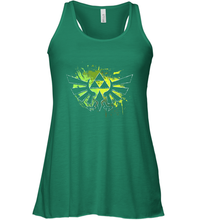 Load image into Gallery viewer, Legend Of Zelda Triforce Logo Paint Splatter Women's Racerback Tank
