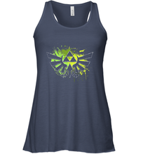Load image into Gallery viewer, Legend Of Zelda Triforce Logo Paint Splatter Women's Racerback Tank
