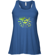 Load image into Gallery viewer, Legend Of Zelda Triforce Logo Paint Splatter Women's Racerback Tank
