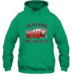 Disney Pixar Cars Lightning McQueen Finish Hooded Sweatshirt