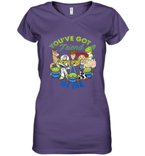 Load image into Gallery viewer, Disney Pixar Toy Story Cartoon Group Shot Women&#39;s V-Neck T-Shirt
