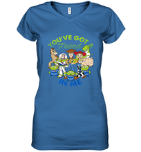 Load image into Gallery viewer, Disney Pixar Toy Story Cartoon Group Shot Women&#39;s V-Neck T-Shirt
