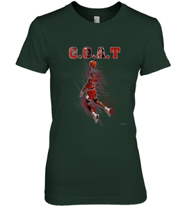 Basketball  Chicago Jordan G.O.A.T. Dunk Women's Premium T-Shirt