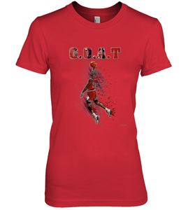 Basketball  Chicago Jordan G.O.A.T. Dunk Women's Premium T-Shirt