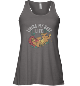 Disney Lion King Simba Living My Best Life Women's Racerback Tank