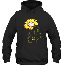 Load image into Gallery viewer, Baseball Proud Sunflower Hooded Sweatshirt
