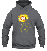 Load image into Gallery viewer, Baseball Proud Sunflower Hooded Sweatshirt
