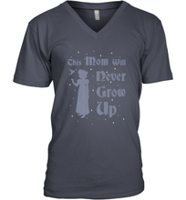 Load image into Gallery viewer, Disney Peter Pan This Mom Will Never Grow Up Men&#39;s V-Neck
