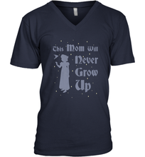 Load image into Gallery viewer, Disney Peter Pan This Mom Will Never Grow Up Men&#39;s V-Neck
