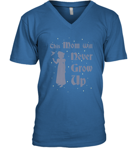 Disney Peter Pan This Mom Will Never Grow Up Men's V-Neck