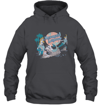 Load image into Gallery viewer, Disney Peter Pan Distressed Mermaid Lagoon Hooded Sweatshirt
