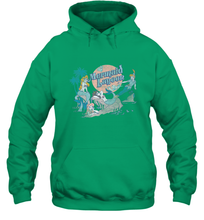 Load image into Gallery viewer, Disney Peter Pan Distressed Mermaid Lagoon Hooded Sweatshirt
