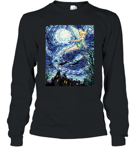 Disney Peter Pan Tinker Bell Starry Night Portrait Long Sleeve T-Shirt