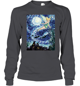 Disney Peter Pan Tinker Bell Starry Night Portrait Long Sleeve T-Shirt