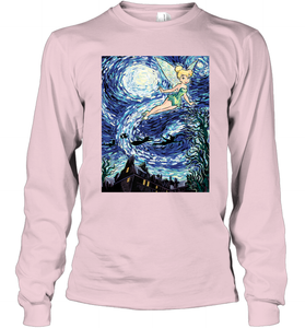 Disney Peter Pan Tinker Bell Starry Night Portrait Long Sleeve T-Shirt